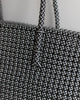 Torba | Handmade Oversized Woven Basket | Black White