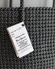Torba | Handmade Oversized Woven Basket | Black White