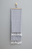 Nevra Geometric Hammam Towel | Charcoal White